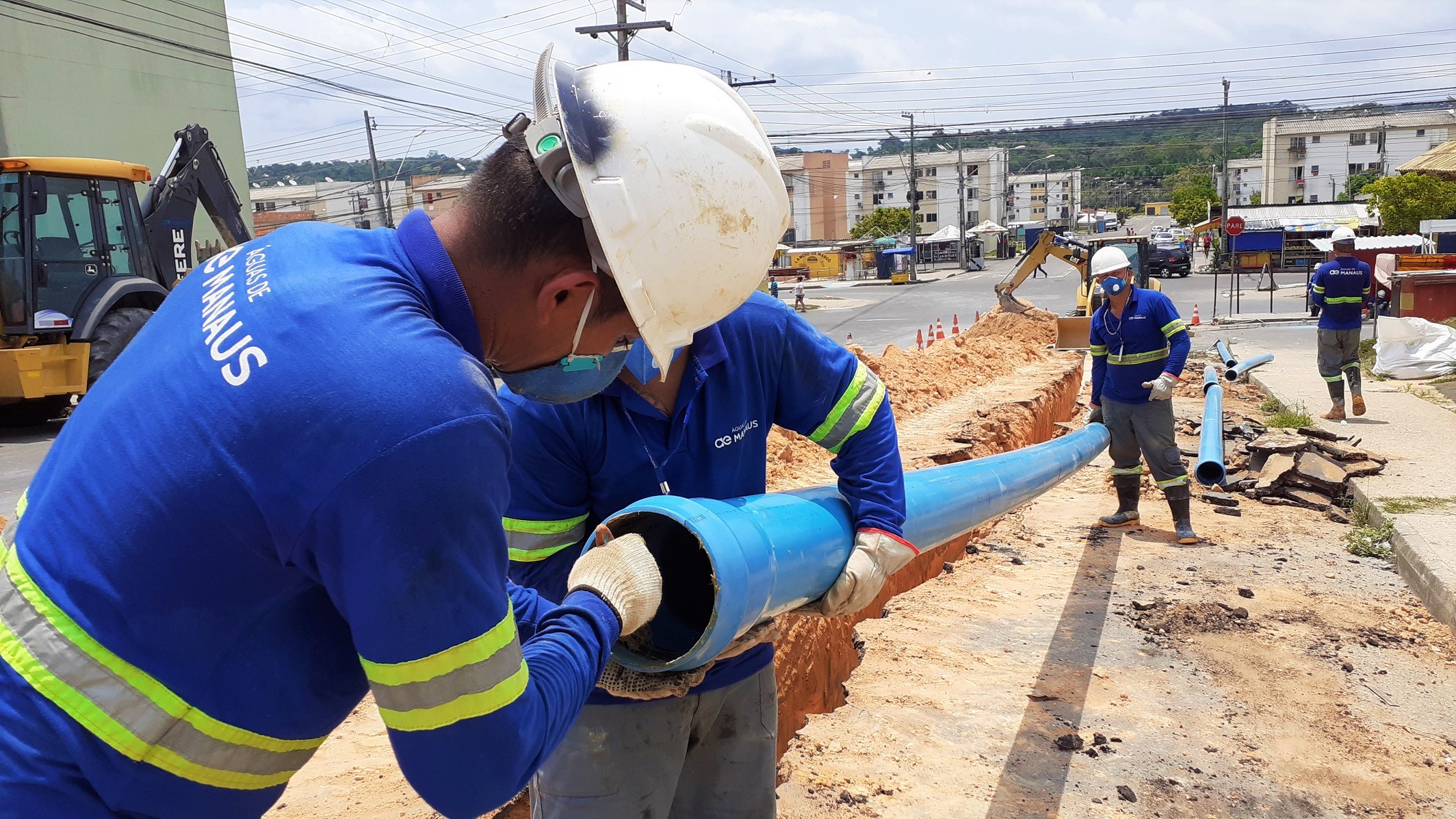 OBRAS: Redes de abastecimento do São Jorge e Vila da Prata serão modernizadas a partir desta semana pela Águas de Manaus