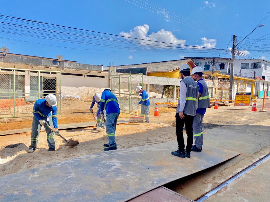 Obra de adutora na Zona Oeste de Manaus: Trecho da rua Comendador Vicente Cruz é interditado a partir deste sábado (29)