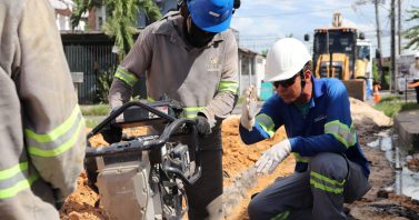 Conjunto Canaranas, na zona Norte, começa a receber implantação de mais de 6,3 mil metros de rede de esgoto