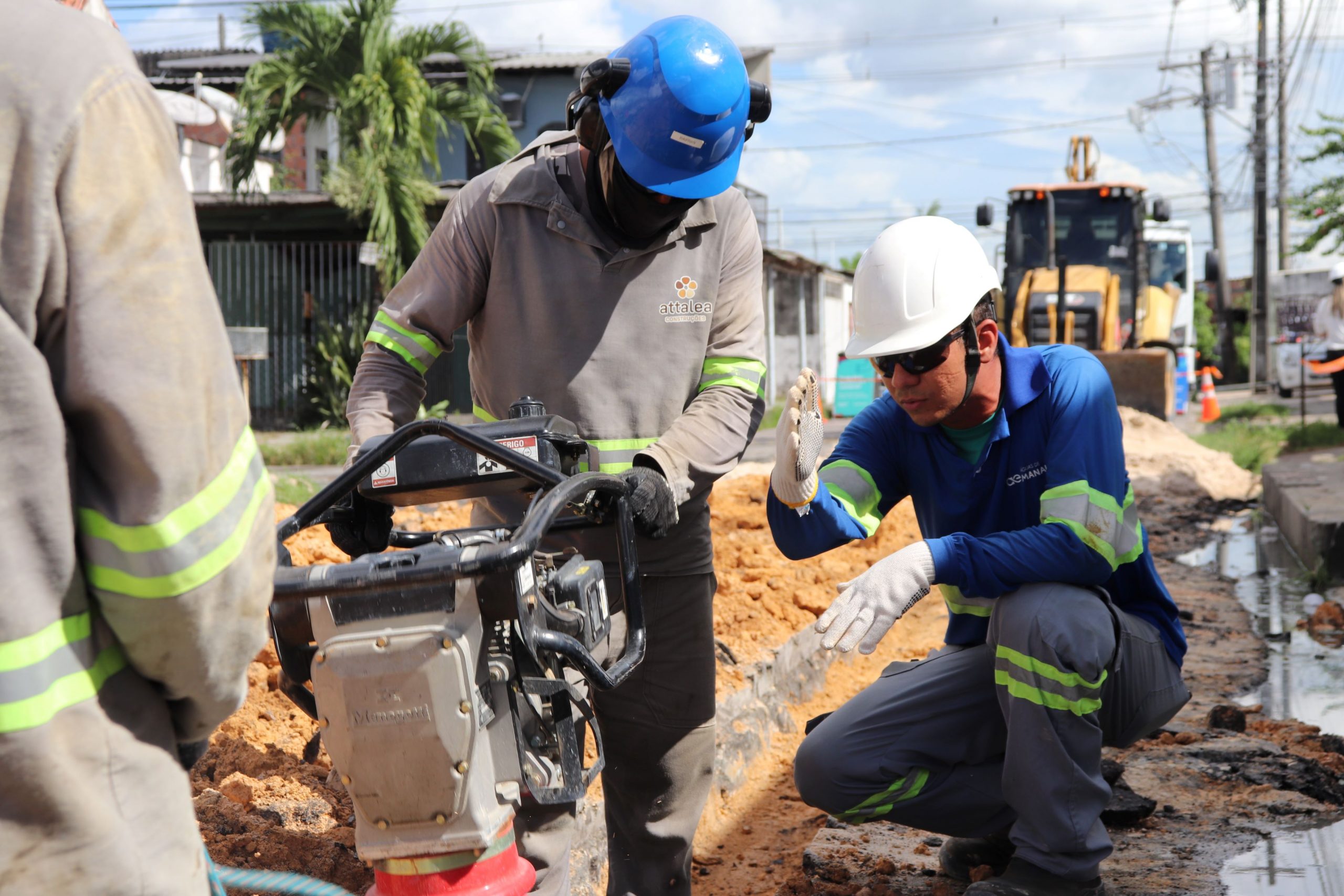 Conjunto Canaranas, na zona Norte, começa a receber implantação de mais de 6,3 mil metros de rede de esgoto