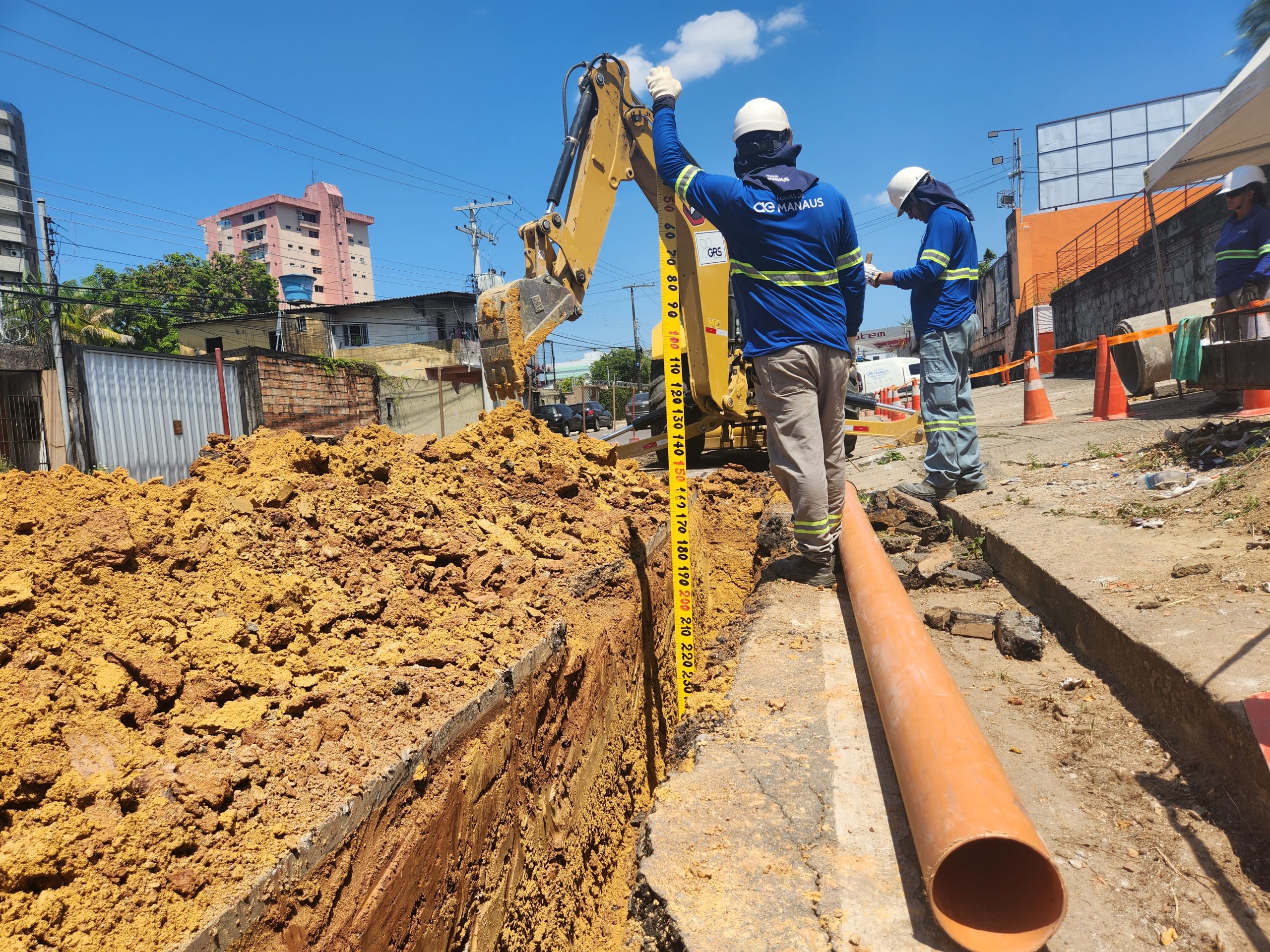 Manaus inicia junho com obras de esgotamento sanitário simultâneas em 15 áreas da cidade